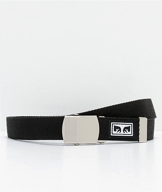 Obey Big Boy Black Web Belt Zumiez