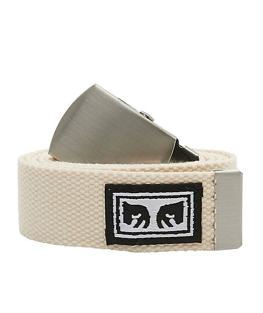 Obey Big Boy White Web Belt Zumiez