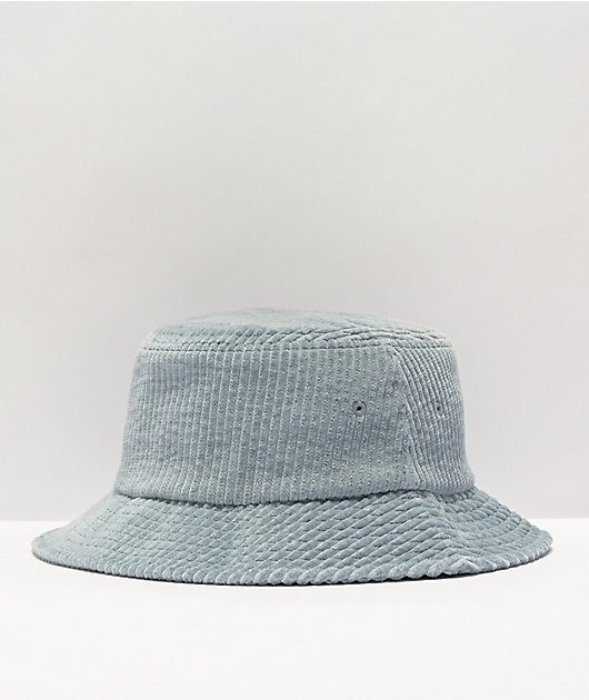 Obey Bold Icy Blue Corduroy Bucket Hat