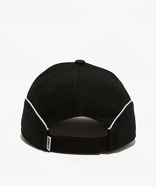 Obey Bold Pigment Black Strapback Hat