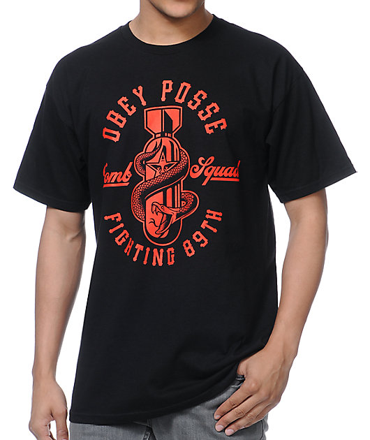 Obey Bomb Squad Black T-Shirt
