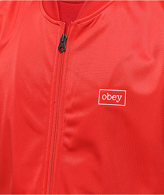 obey red jacket