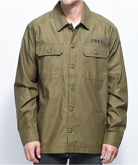 obey green jacket