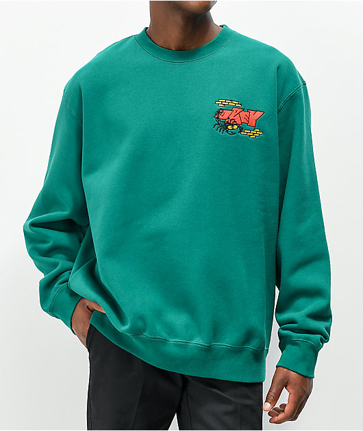 green crew neck