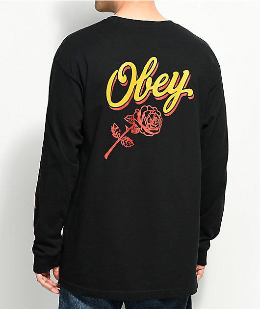 Obey Careless Whisper 2 Black Long Sleeve T-Shirt