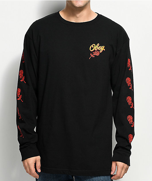 Obey Careless Whisper 2 Black Long Sleeve T-Shirt