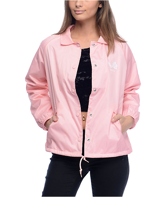pink coach jacket