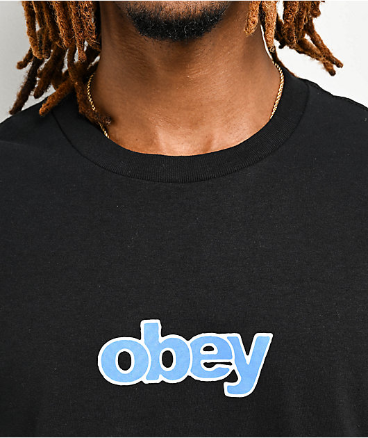 Obey Chalk Black T-Shirt