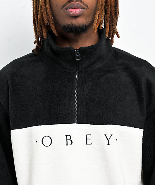 Obey half hot sale zip hoodie