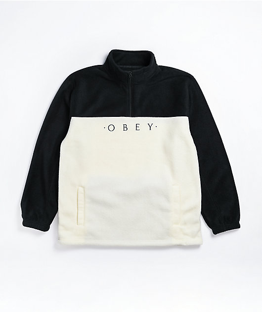 Obey half 2025 zip hoodie