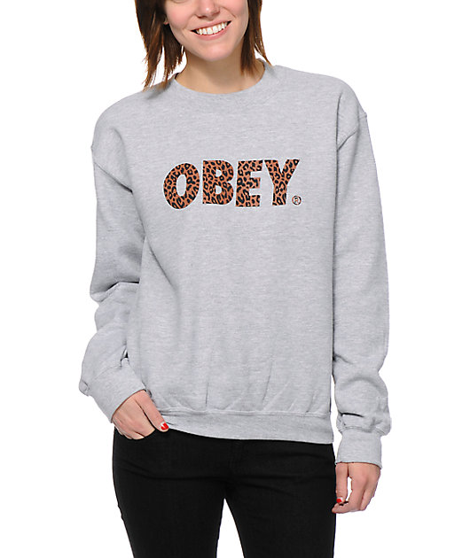 obey crew neck womens