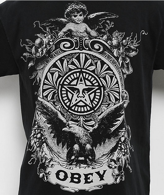 Obey Cherub Black T-Shirt