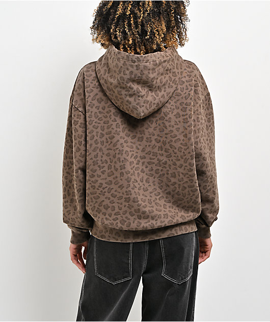 Obey Collegiate Leopard Hoodie