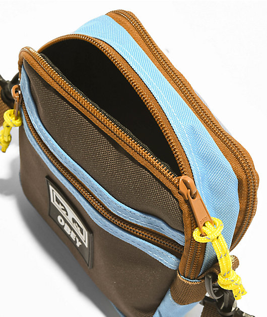 Obey Conditions Brown & Blue Crossbody Bag | Zumiez