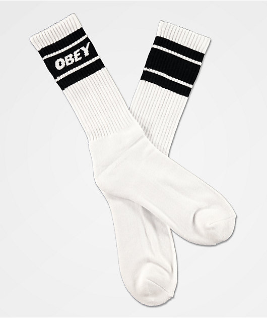 Obey Cooper II calcetines blancos y negros