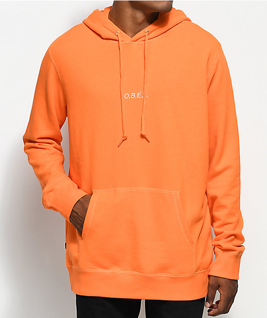 orange pullover hoodie
