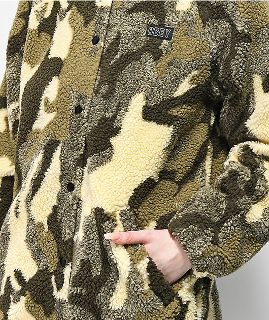 obey covert sherpa jacket