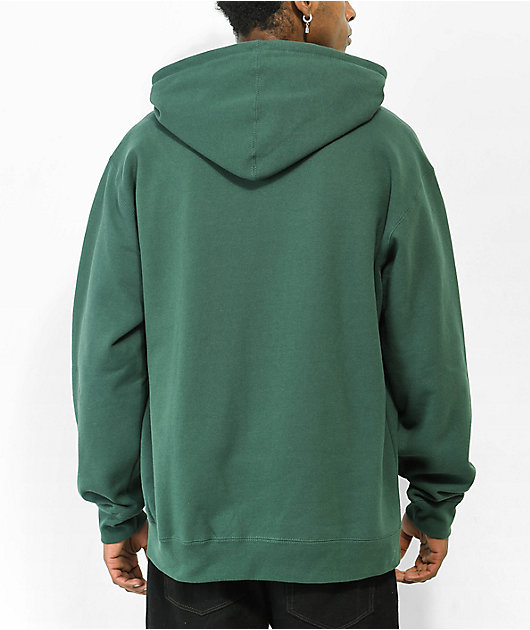 Obey Cow Extra Heavy Green Hoodie
