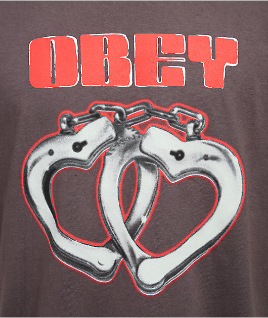 Obey Cuffs Vintage Black T-Shirt