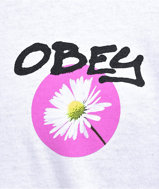 Obey Daisy Spray White T-Shirt | Zumiez