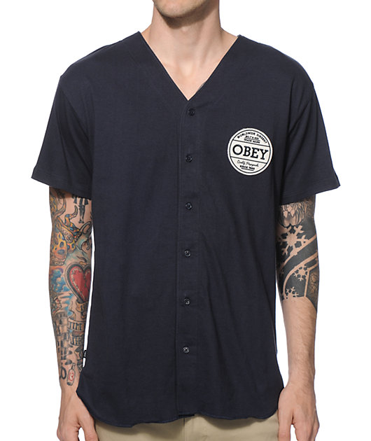 obey baseball jersey