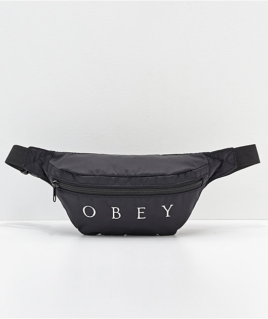 Obey Dropout Black Fanny Pack