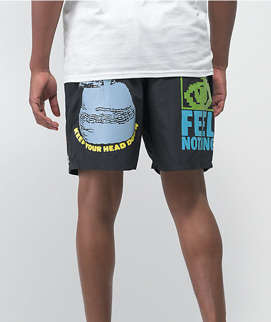 Obey Easy Does It Black Walk Shorts