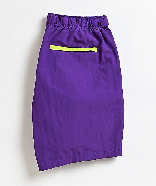 obey purple shorts