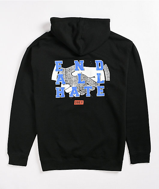 obey end hate hoodie