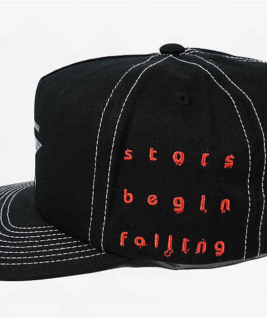 Obey Falling Black Snapback Hat