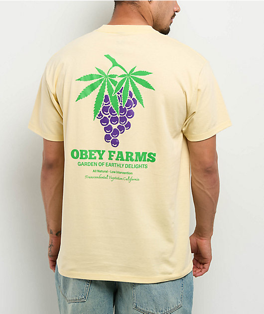 Obey Farms Natural T-Shirt | Zumiez