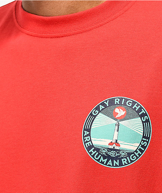 Obey Fire Island Red T-Shirt
