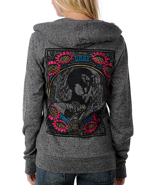 obey flower hoodie