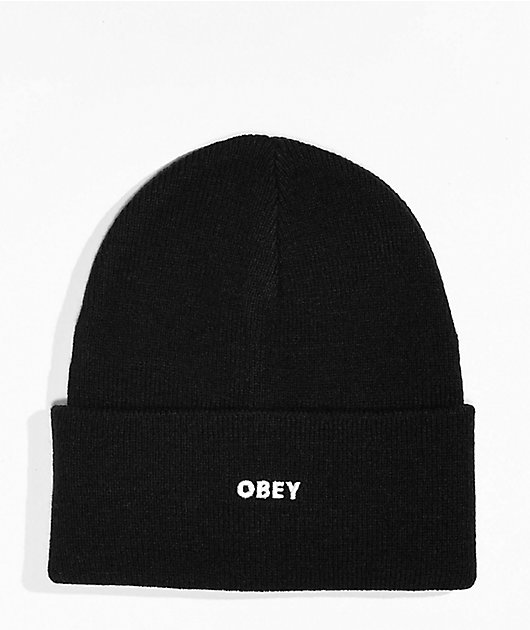 Obey Fluid Black Beanie