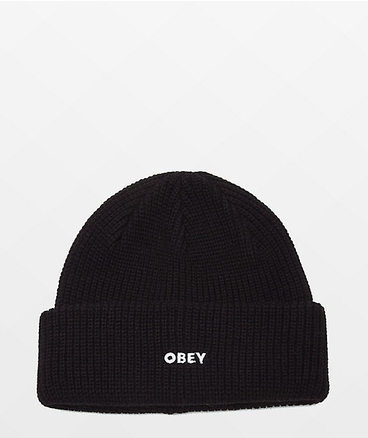 Obey Future Black Beanie