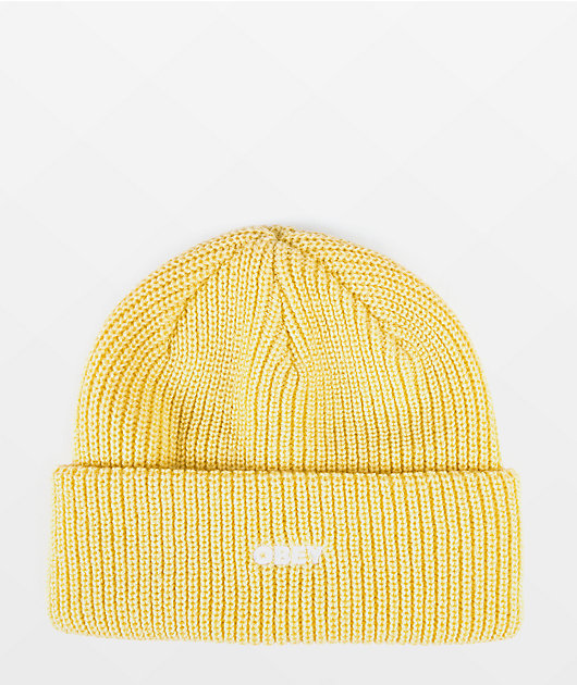 Obey Future Butter Yellow Beanie