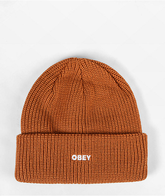 Obey best sale orange beanie