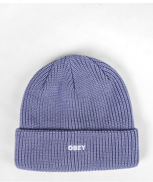 Obey Future Digital Violet Beanie Zumiez