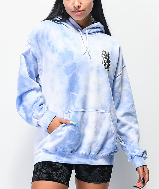 Sudadera tie dye azul Clearance