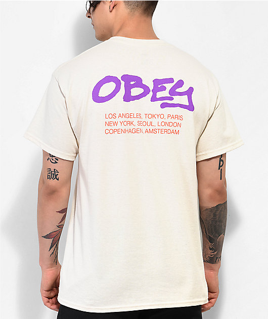 Obey Graffity Natural T-Shirt
