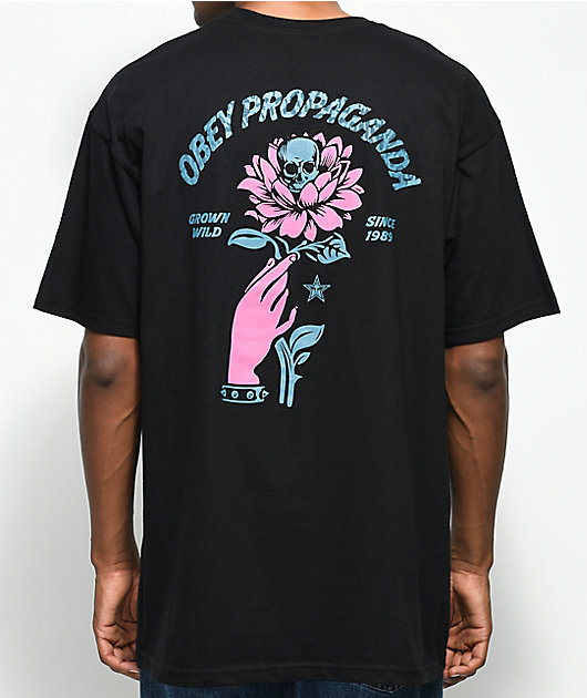 Obey Grown Wild Black T-Shirt