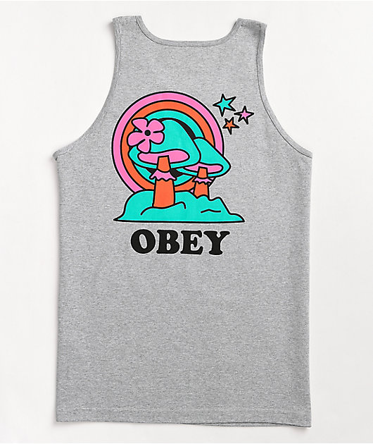 Obey Happy Land Heather Grey Tank Top