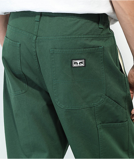 Obey Hardwork Green Carpenter Pants