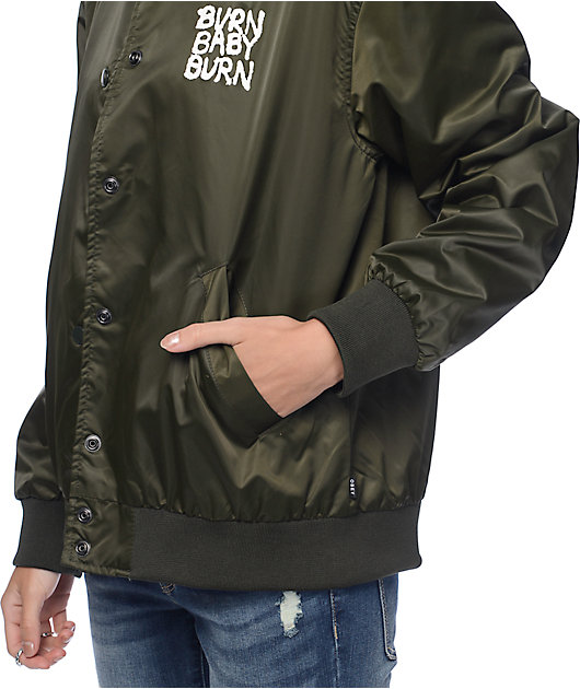 wmns hooligans satin bomber jacket