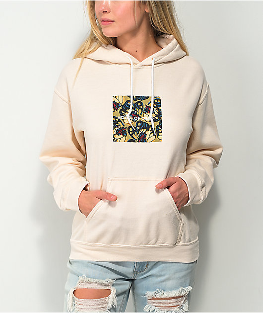 Obey House Of Obey Butterfly Cream Hoodie