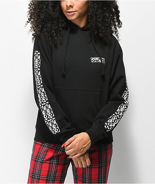 obey inside out hoodie