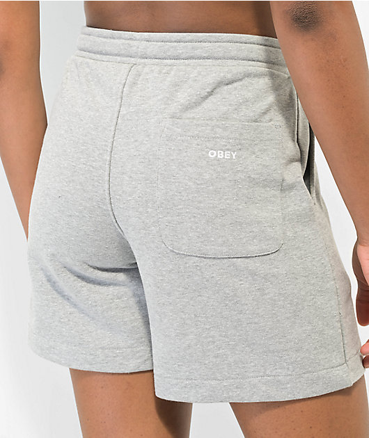 Obey Kori Grey Terry Sweat Shorts | Zumiez