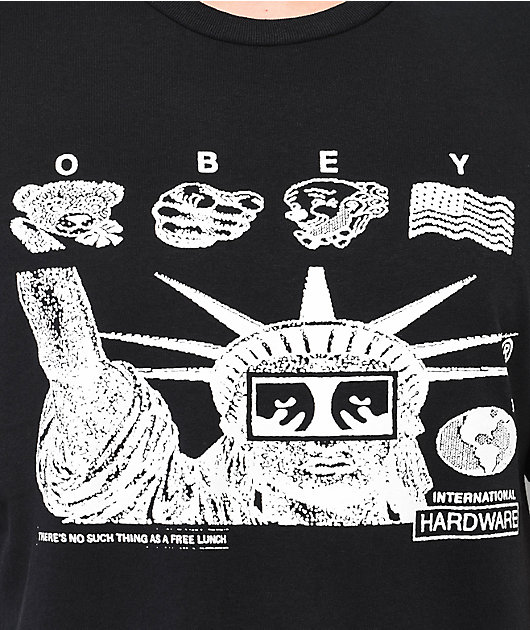 Obey Liberty Camiseta negra 