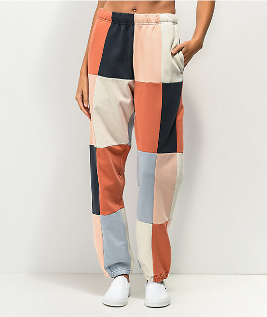 Sweatpants color block outlet