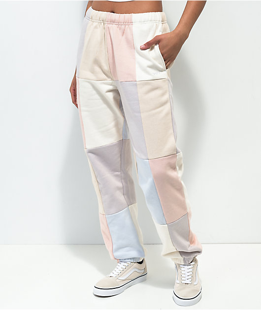 Obey Lockdown Pastel Colorblock pantalones de chándal